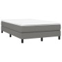 Cama box spring con colchón tela gris oscuro 120x190 cm de vidaXL, Camas y somieres - Ref: Foro24-3269658, Precio: 360,45 €