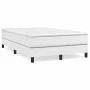 Cama box spring con colchón cuero sintético blanco 120x190 cm de vidaXL, Camas y somieres - Ref: Foro24-3269672, Precio: 411,...