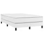 Box spring bed with white synthetic leather mattress 120x190 cm by vidaXL, Beds and slatted bases - Ref: Foro24-3269672, Pric...