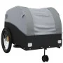 Remolque para bicicleta hierro negro y gris 45 kg de vidaXL, Remolques para bicicletas - Ref: Foro24-94154, Precio: 105,60 €,...