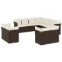 Gartensofa-Set 11-teilig mit Kissen aus braunem Kunst-Rattan von vidaXL, Gartensets - Ref: Foro24-3218513, Preis: 775,68 €, R...