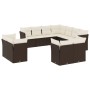 Set de sofás de jardín 11 pzas cojines ratán sintético marrón by vidaXL, Garden sets - Ref: Foro24-3218513, Price: 747,26 €, ...