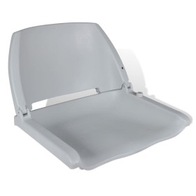 Asiento de barco con respaldo plegable sin cojín gris 48x51x41