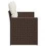 Sofá de jardín con cojines 2 plazas ratán sintético marrón by vidaXL, Outdoor sofas - Ref: Foro24-366220, Price: 177,31 €, Di...