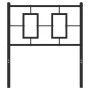 Black metal headboard 75 cm by vidaXL, Headboards and footboards - Ref: Foro24-374267, Price: 30,20 €, Discount: %