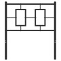 Kopfteil aus schwarzem Metall, 75 cm von vidaXL, Kopf- und Fußteile - Ref: Foro24-374267, Preis: 30,70 €, Rabatt: %