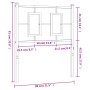 Kopfteil aus schwarzem Metall, 75 cm von vidaXL, Kopf- und Fußteile - Ref: Foro24-374267, Preis: 30,70 €, Rabatt: %