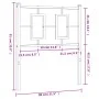 Kopfteil aus schwarzem Metall, 75 cm von vidaXL, Kopf- und Fußteile - Ref: Foro24-374267, Preis: 30,20 €, Rabatt: %