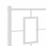 Metal bed frame with white headboard 100x190 cm by vidaXL, Beds and slatted bases - Ref: Foro24-374284, Price: 73,01 €, Disco...
