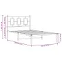 Metal bed frame with white headboard 100x190 cm by vidaXL, Beds and slatted bases - Ref: Foro24-374284, Price: 73,01 €, Disco...