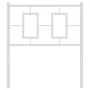 Cabecero de metal blanco 80 cm de vidaXL, Cabeceros y pies de cama - Ref: Foro24-374317, Precio: 28,40 €, Descuento: %