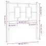 Kopfteil aus weißem Metall, 80 cm von vidaXL, Kopf- und Fußteile - Ref: Foro24-374317, Preis: 28,41 €, Rabatt: %