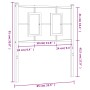 Kopfteil aus weißem Metall, 80 cm von vidaXL, Kopf- und Fußteile - Ref: Foro24-374317, Preis: 28,80 €, Rabatt: %