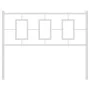 White metal headboard 107 cm by vidaXL, Headboards and footboards - Ref: Foro24-374320, Price: 32,94 €, Discount: %