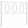 White metal headboard 107 cm by vidaXL, Headboards and footboards - Ref: Foro24-374320, Price: 32,94 €, Discount: %
