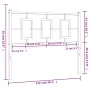 Kopfteil aus weißem Metall, 107 cm von vidaXL, Kopf- und Fußteile - Ref: Foro24-374320, Preis: 32,94 €, Rabatt: %