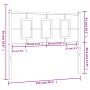 Kopfteil aus weißem Metall, 107 cm von vidaXL, Kopf- und Fußteile - Ref: Foro24-374320, Preis: 33,42 €, Rabatt: %