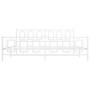 Estructura cama metal con cabecero y estribo blanco 200x200 cm de vidaXL, Camas y somieres - Ref: Foro24-374315, Precio: 152,...
