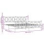 Estructura cama metal con cabecero y estribo blanco 200x200 cm de vidaXL, Camas y somieres - Ref: Foro24-374315, Precio: 152,...