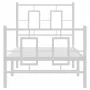 Metal bed frame with headboard and footboard white 80x200 cm by vidaXL, Beds and slatted bases - Ref: Foro24-374299, Price: 7...