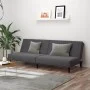 Sofá cama de 2 plazas terciopelo gris oscuro by vidaXL, Sofas - Ref: Foro24-375927, Price: 244,72 €, Discount: %
