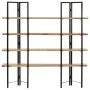 4-tier solid mango wood shelf 160x35x160 cm by vidaXL, Bookcases and shelves - Ref: Foro24-286603, Price: 280,37 €, Discount: %