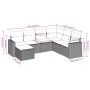 Juego de sofás de jardín 7 piezas con cojines ratán PE marrón by vidaXL, Garden sets - Ref: Foro24-3219293, Price: 452,15 €, ...