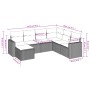 Juego de sofás de jardín 7 piezas con cojines ratán PE marrón by vidaXL, Garden sets - Ref: Foro24-3219293, Price: 458,82 €, ...