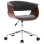 Drehbarer Esszimmerstuhl aus Bugholz und grauem Stoff von vidaXL, Essstühle - Ref: Foro24-287401, Preis: 153,88 €, Rabatt: %