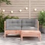Gartensofa mit Kissen und Fußhocker für 2 Personen. von vidaXL, Modulare Sofas für den Außenbereich - Ref: Foro24-838179, Pre...