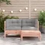 Sofá de jardín con cojines y reposapiés 2 plazas by vidaXL, Modular outdoor sofas - Ref: Foro24-838179, Price: 206,69 €, Disc...