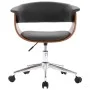 Drehbarer Esszimmerstuhl aus Bugholz und grauem Stoff von vidaXL, Essstühle - Ref: Foro24-287401, Preis: 152,42 €, Rabatt: %