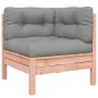 Sofá de jardín con cojines y reposapiés 2 plazas by vidaXL, Modular outdoor sofas - Ref: Foro24-838179, Price: 216,07 €, Disc...