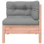 Sofá de jardín con cojines y reposapiés 2 plazas by vidaXL, Modular outdoor sofas - Ref: Foro24-838179, Price: 206,69 €, Disc...