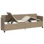 Tumbona con cojines ratán sintético beige by vidaXL, Loungers - Ref: Foro24-368348, Price: 226,40 €, Discount: %