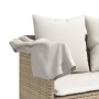Tumbona con cojines ratán sintético beige by vidaXL, Loungers - Ref: Foro24-368348, Price: 230,14 €, Discount: %