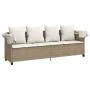 Liegestuhl mit Verdeck und Kissen aus synthetischem Rattan in Beige. von vidaXL, Liegen - Ref: Foro24-368357, Preis: 272,81 €...