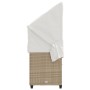 Liegestuhl mit Verdeck und Kissen aus synthetischem Rattan in Beige. von vidaXL, Liegen - Ref: Foro24-368357, Preis: 250,22 €...