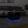 Mesa de centro con luces LED negro 50x49x40 cm by vidaXL, Coffee table - Ref: Foro24-839827, Price: 72,21 €, Discount: %