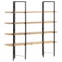 4-tier solid mango wood shelf 160x35x160 cm by vidaXL, Bookcases and shelves - Ref: Foro24-286603, Price: 284,80 €, Discount: %