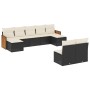Set de sofás de jardín 8 piezas y cojines ratán sintético negro by vidaXL, Garden sets - Ref: Foro24-3260453, Price: 498,51 €...