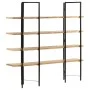 4-tier solid mango wood shelf 160x35x160 cm by vidaXL, Bookcases and shelves - Ref: Foro24-286603, Price: 280,37 €, Discount: %