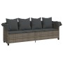 Liegestuhl mit Verdeck und Kissen aus grauem synthetischem Rattan. von vidaXL, Liegen - Ref: Foro24-368355, Preis: 269,98 €, ...