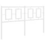 Cabecero de metal blanco 135 cm de vidaXL, Cabeceros y pies de cama - Ref: Foro24-374322, Precio: 42,05 €, Descuento: %