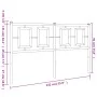 Kopfteil aus weißem Metall, 135 cm von vidaXL, Kopf- und Fußteile - Ref: Foro24-374322, Preis: 42,05 €, Rabatt: %