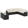 Set de sofás de jardín 8 piezas y cojines ratán sintético negro by vidaXL, Modular outdoor sofas - Ref: Foro24-3251483, Price...
