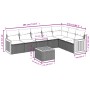 Set de sofás de jardín 8 piezas y cojines ratán sintético negro by vidaXL, Garden sets - Ref: Foro24-3260116, Price: 498,76 €...