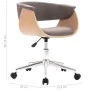 Drehbarer Esszimmerstuhl aus gebogenem Holz und taupegrauem Stoff von vidaXL, Essstühle - Ref: Foro24-287402, Preis: 155,38 €...