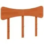 Cabecero de cama madera maciza de pino marrón cera 135 cm de vidaXL, Cabeceros y pies de cama - Ref: Foro24-844784, Precio: 4...