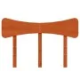 Cabecero de cama madera maciza de pino marrón cera 135 cm de vidaXL, Cabeceros y pies de cama - Ref: Foro24-844784, Precio: 4...